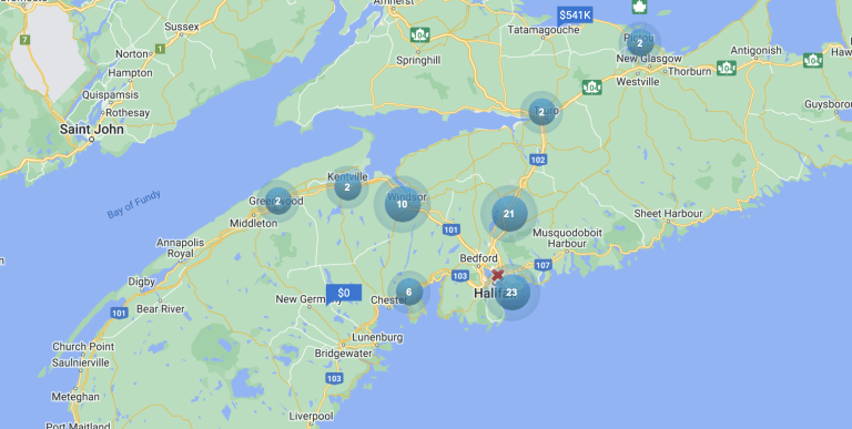 MLS map of NS